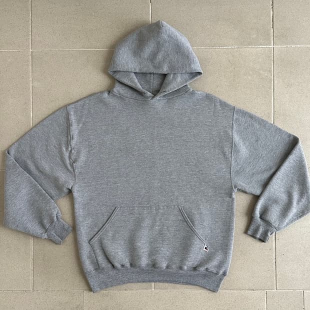 90s 빈티지 러셀 후드 그레이 L USA