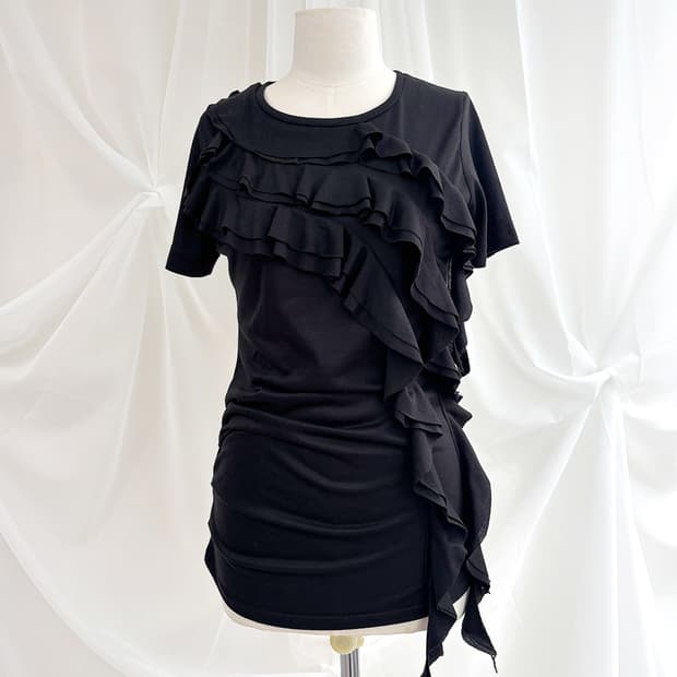flow frill drapery designed top