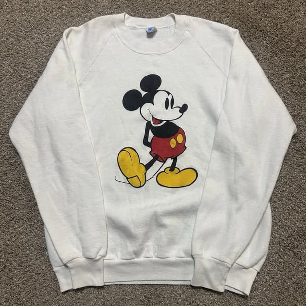 vintage 80s 디즈니 밍키마우스 스웻셔츠 맨투맨  XL  