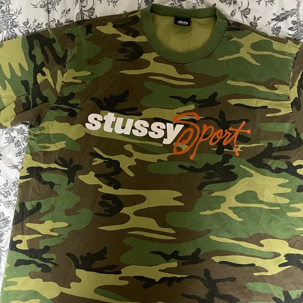 스투시 stussy 카모 반팔