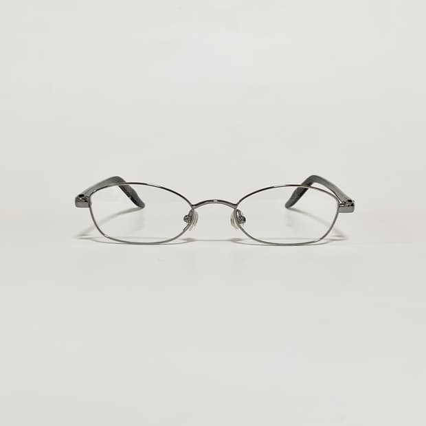 923 데드스탁 빈티지안경 실버 오벌 메탈 프레임 가벼운 슬림라인 스몰 