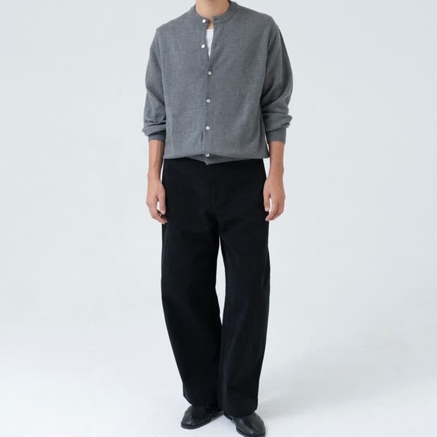 브라운야드 라운드넥 가디건