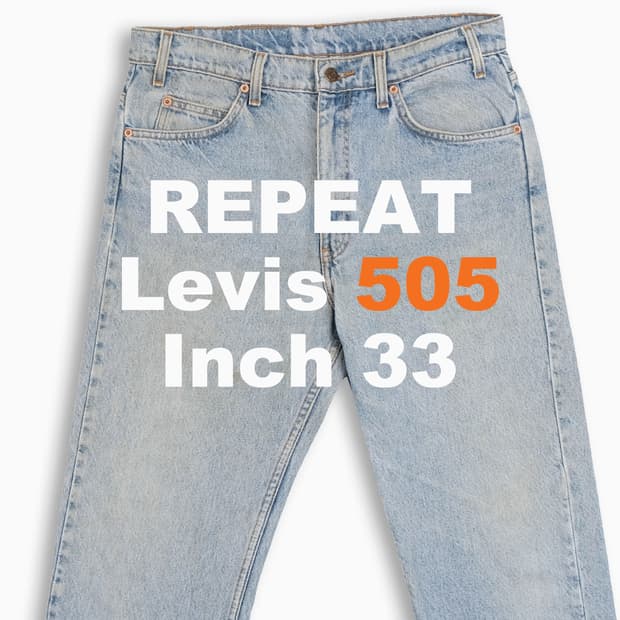 리바이스 505 오렌지탭 연청 90s 33 인치 OR50534131