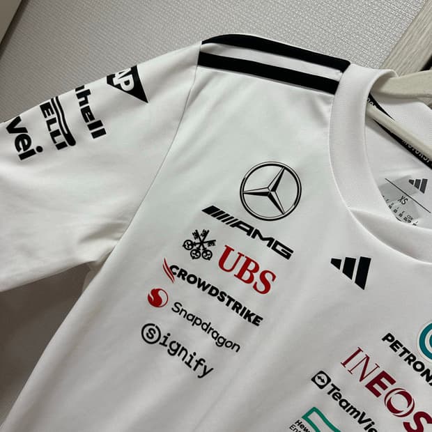F1 메르세데스 아디다스 긴팔 드라이버 유니폼 