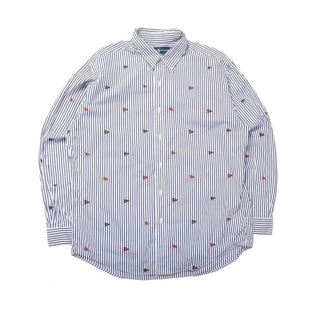 랄프로렌 Ralph Lauren Flag Patch Shirt 