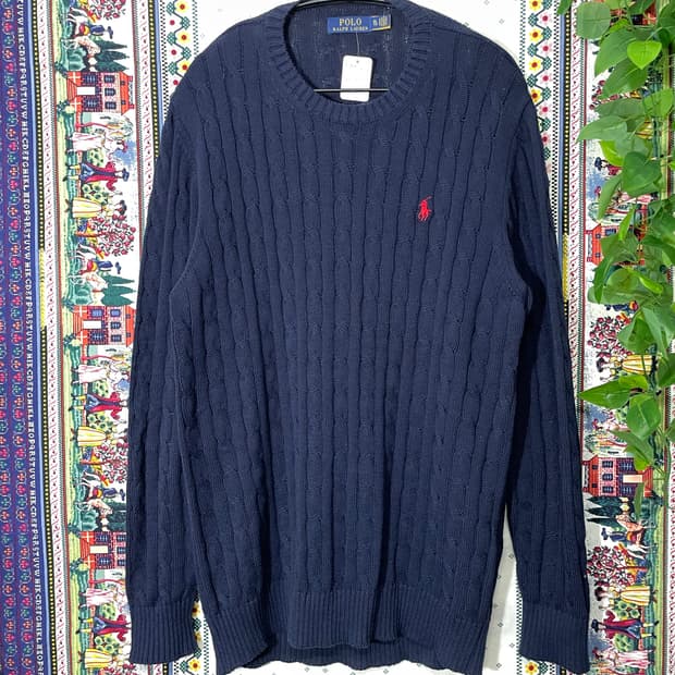 폴로랄프로렌 케이블 니트