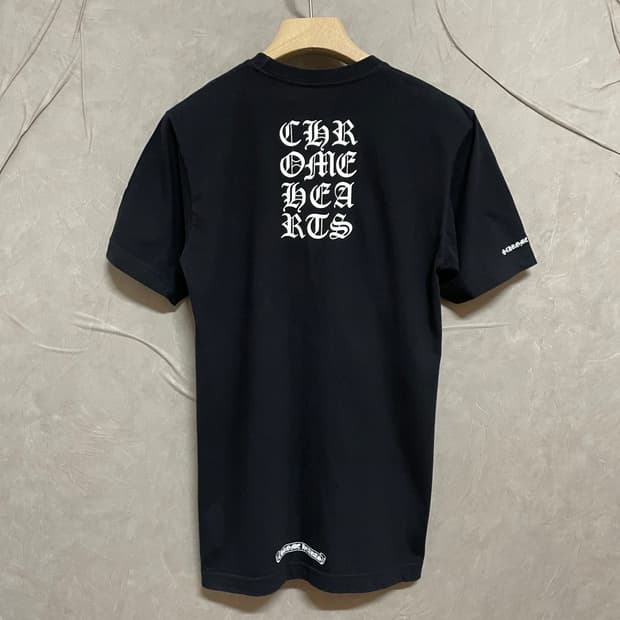 S / 크롬하츠 레터링 포켓 티셔츠 