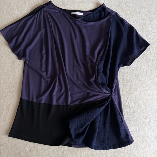 draped shirring top