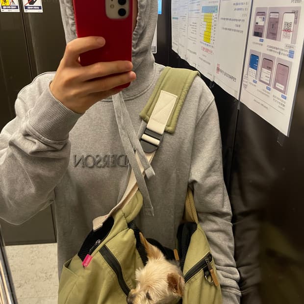 Jw anderson 로고 자수 후디 m 사이즈