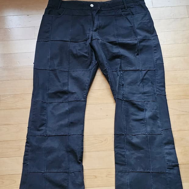 paul smith 패치워크 부츠컷 팬츠