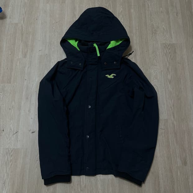 홀리스터 올웨더 기능성 바람막이 후드자켓 [다크네이비] L/100