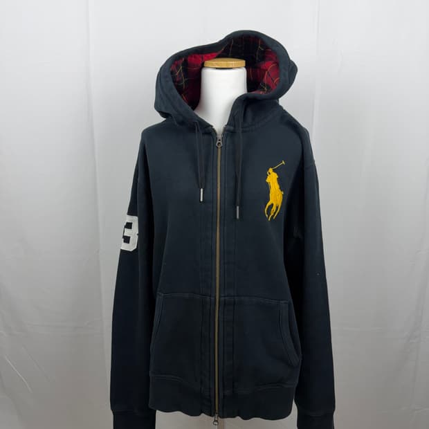Polo]폴로 랄프로렌 빅포니 후드집업 블랙 XL 