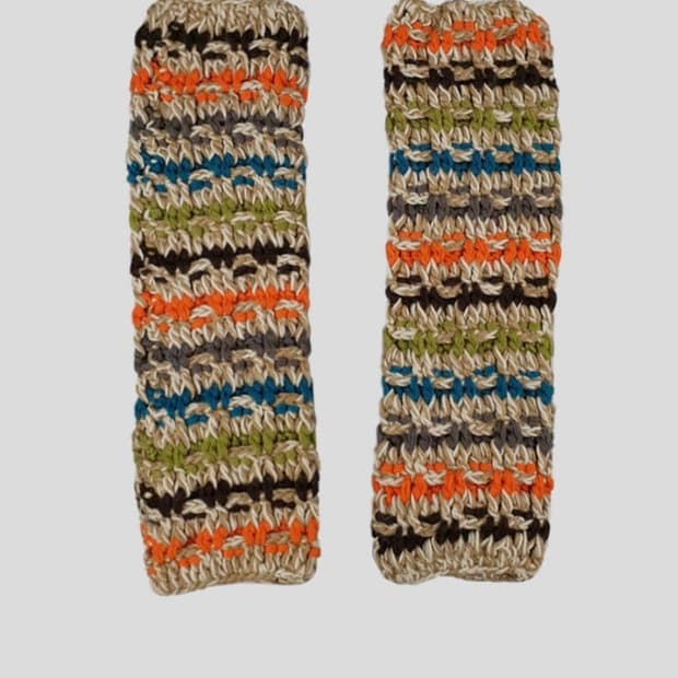 빈티지 뜨개 레그워머