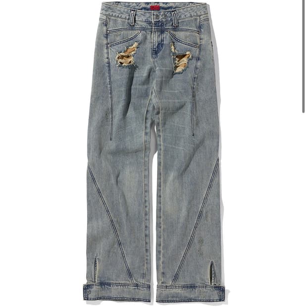 미스치프 데님 ANATOMIE JEAN_BLUE GREY L사이즈