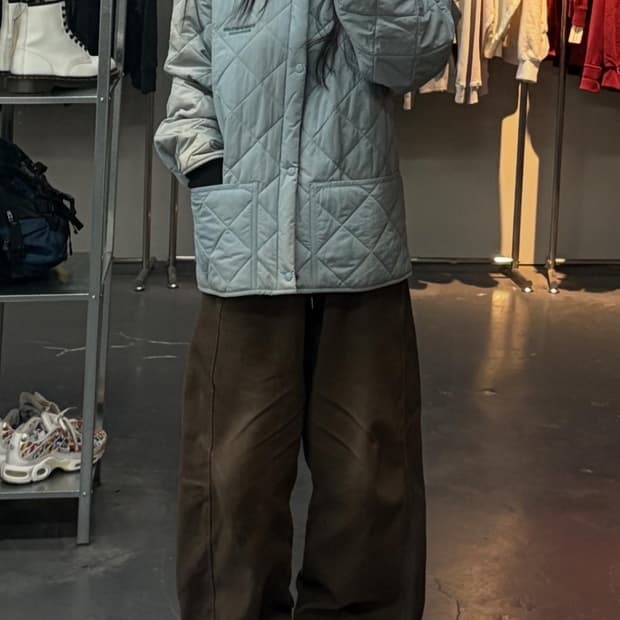 디스이즈네버댓 스카이블루 퀄팅자켓 A3216