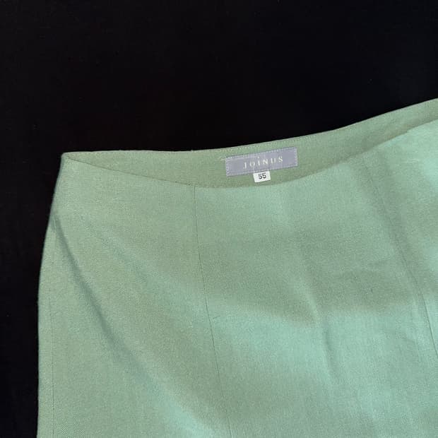 민트 플레어 스커트