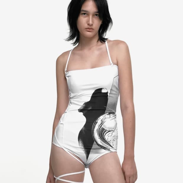 나체 nache 수영복 COSMIC SWIM SUIT WHITE