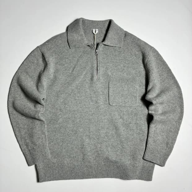 아르켓 ARKET 24ss 하프 니트 집업 R3370