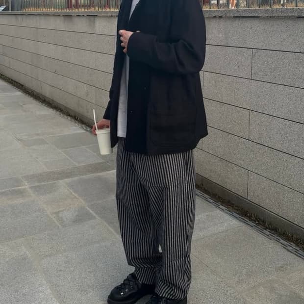 워드로브41 타이업 스트라이프 팬츠 type1 새상품