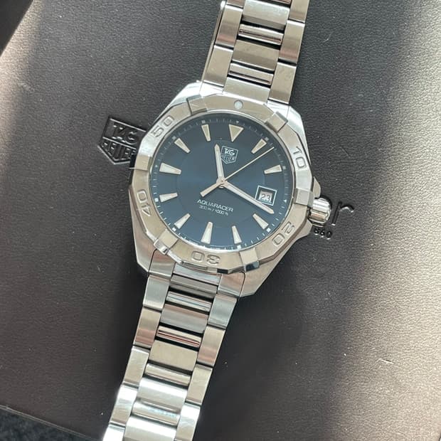 태그호이어 아쿠아레이서 41m 스틸 청판