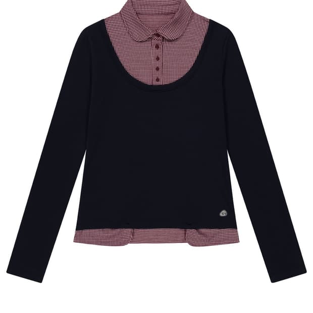 새상품)REVERSIBLE COLLAR LONGSLEEVE NAVY팝니다