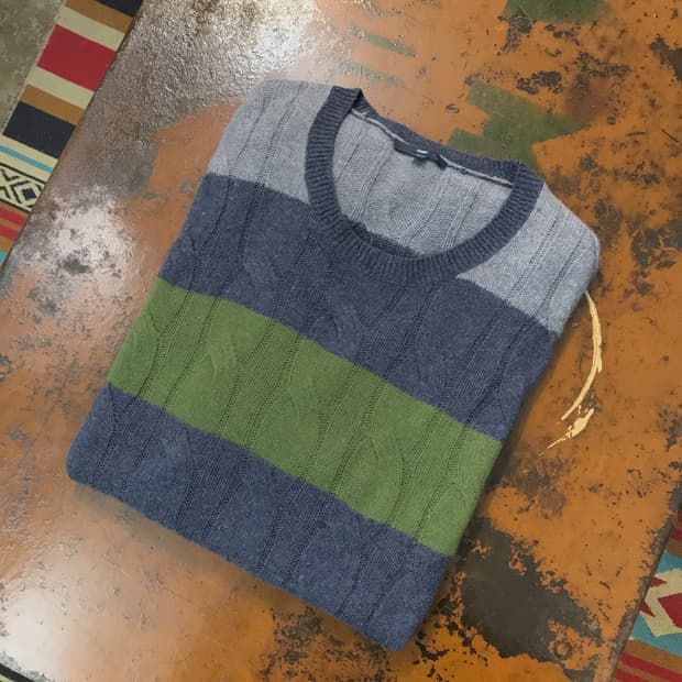 Gap 갭 그레이 컬러링 케이블 니트 남성 105 사이즈 