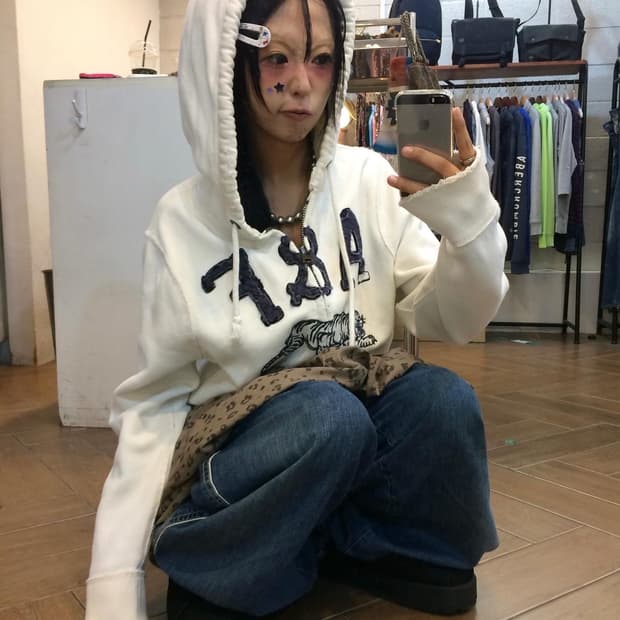 Abercrombie Logo Hood Zip-Up