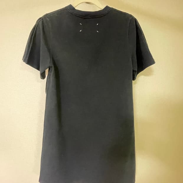 메종 마르지엘라 블랙 롱 티셔츠