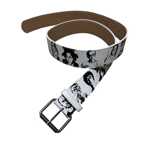 •무료배송• White Artist Artwork Belt