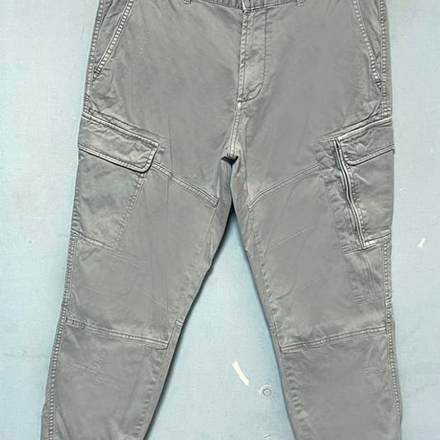 버커루 남자 32수 카고 가먼트다잉 조거팬츠 스판 여름 캐주얼 L 32