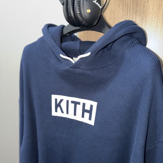 키스 x calux [민트급.정품] 콜라보 니트 후드티(시세40만) XL