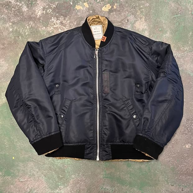 [48] 미하라야스히로 리버서블 MA1 퀼팅 자켓 A07BL052