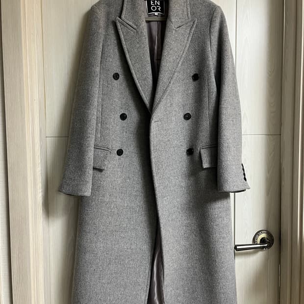 ENOR 회색 더블 코트
