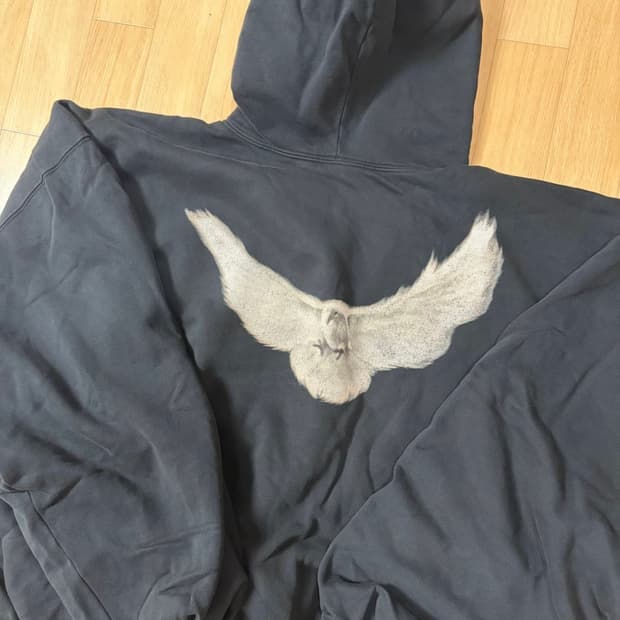 이지 갭 도브 후드  워시드블랙