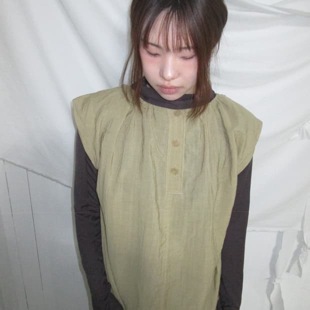 Vintage Mustard Blouse