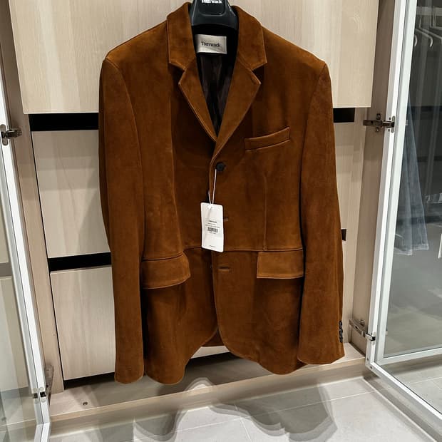 토니웩 스웨이드 블레이저 자켓