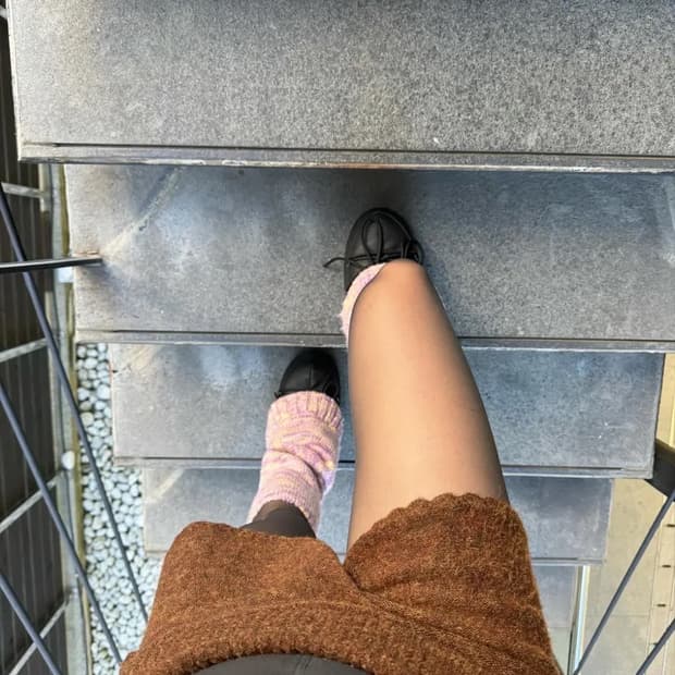 GUIZIO 릴렉스드 리브 니트 워머