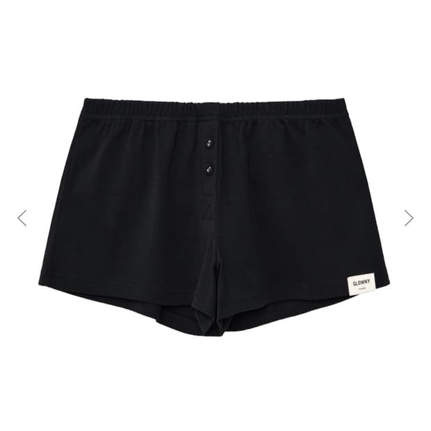 글로니 BUTTON FLY MINI SHORTS (BLACK)