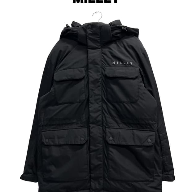 (100) 밀레 구스다운 패딩 자켓 블랙