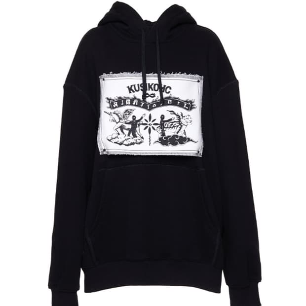 [새상품]쿠시코크 블랙 후디 M