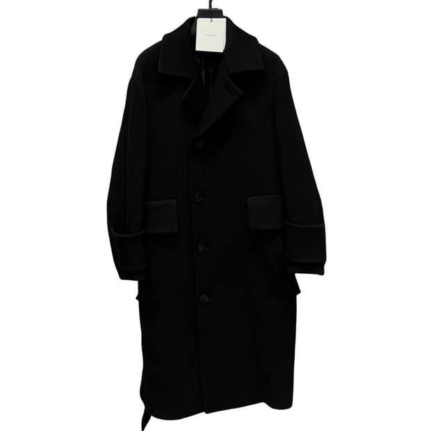 우영미 턴업 벨티드 울 코트 ( 100~105 )