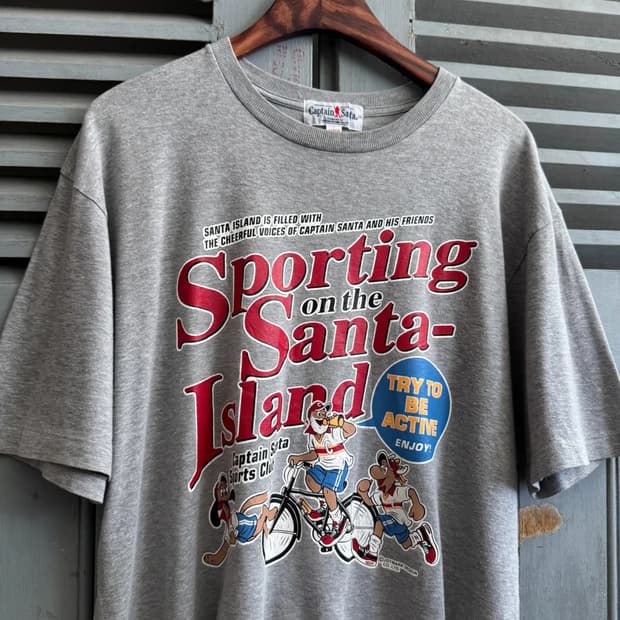 [M]Captain Santa 캡틴 산타 스포츠 프린팅 티셔츠