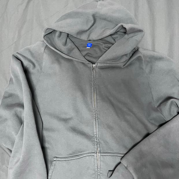 Yeezy YZY Zip-Up Hoodie Dark Grey