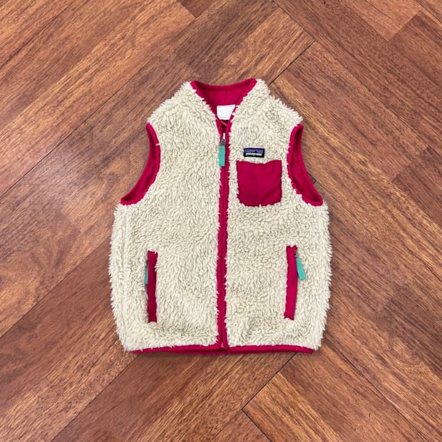 5T 아동용 파타고니아 플리스 베스트 집업 