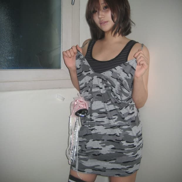 Camo Rose Corsage Mini Dress