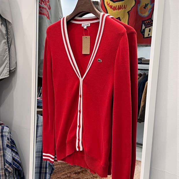 Lacoste 라코스테 코튼 가디건