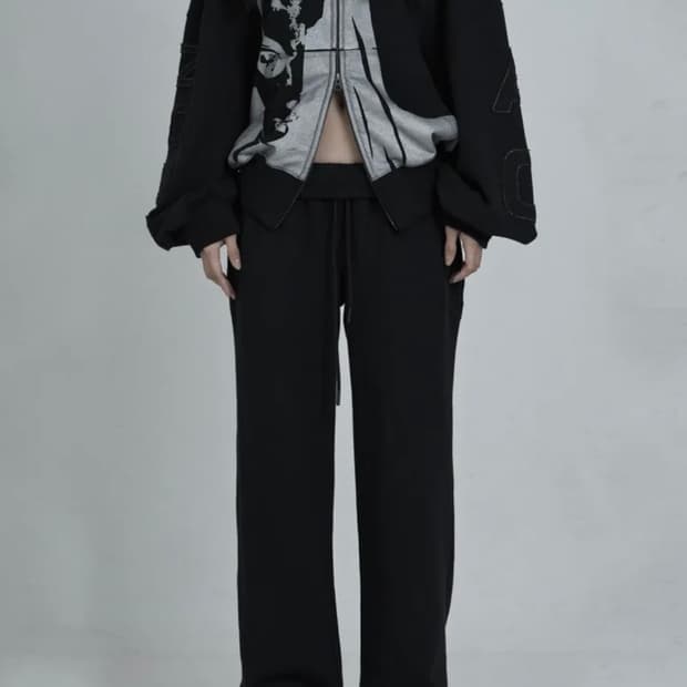 오도어 스킨팬츠 블랙