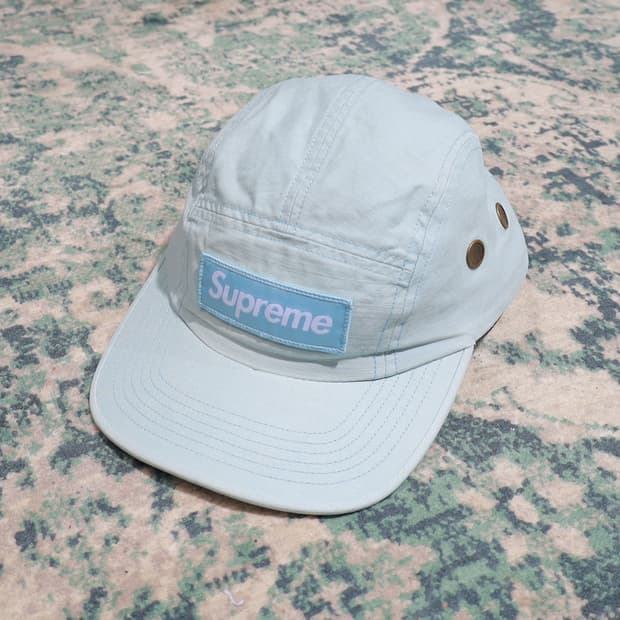 SUPREME 슈프림 박스로고 캠프캡 스카이블루