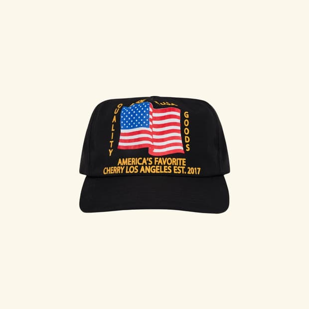 Cherry LA Cap American Flag 