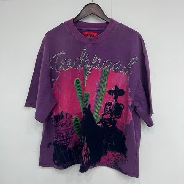 godspeed westworld purple washed 티셔츠